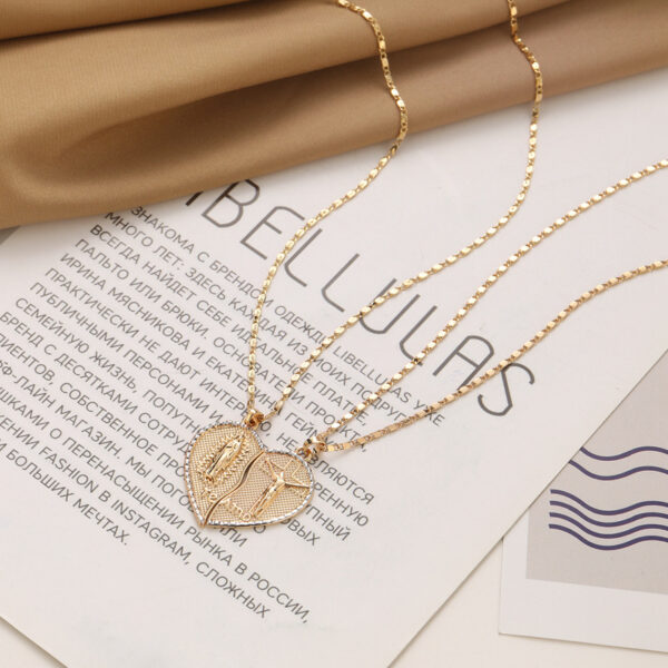 Wholesale Alloy Heart Layered Clavicle Necklace