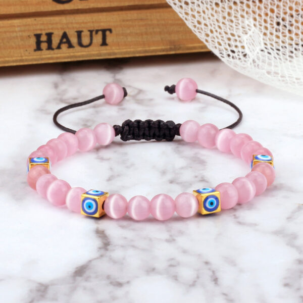 Wholesale Hand woven square Devil's Eye bracelet