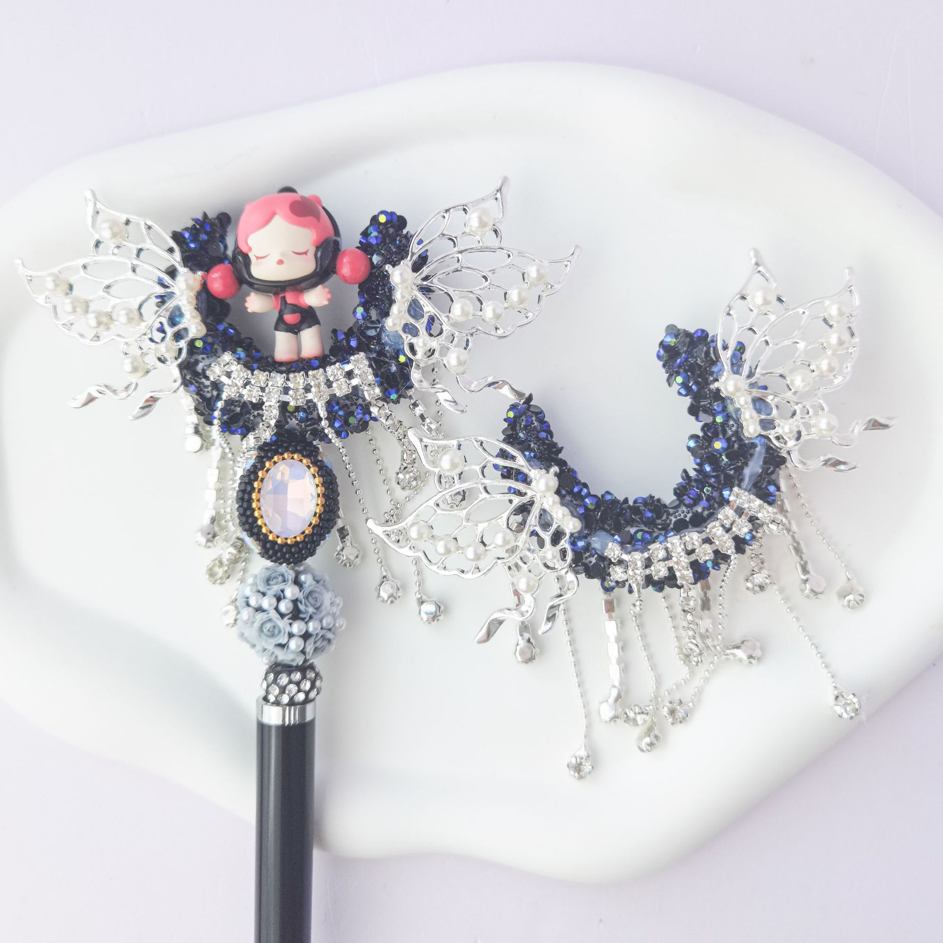 Wholesale Heavy Industry Wings Moon bling Cute Pen Aessories