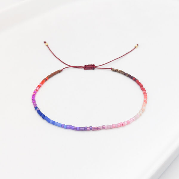 Wholesale MIiyuki Rice Bead Gradient Color Bracelet