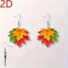 Wholesale Classical Holiday Style Leaf Earrings