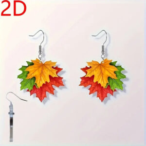 Wholesale Classical Holiday Style Leaf Earrings