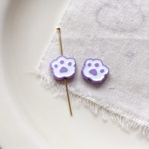 1#Puppy footprints-purple (one)