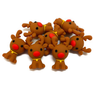 Wholesale Christmas Cute Stereo Mini Elk Creative Focal Beads