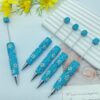 Wholesale Small Daisy Rotating Diamond-Encrusted Ballpoint DIY Fancy Beadable Pens