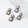 Wholesale Geometric square diamond droplet shaped Bohemian style earrings