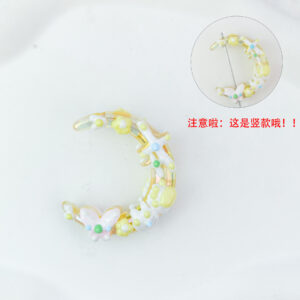 Butterfly moon boat-yellow (1 piece)