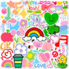 Wholesale 50pcs dopamine cute cartoon flower stickers