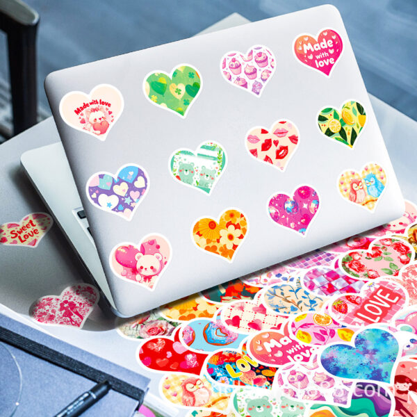 Wholesale 50pcs Cartoon Color Love Valentine's Day Stickers