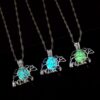 Wholesale Luminous Polar Bear Pendant Glowing Alloy Necklace