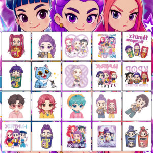 5x5cm Witcher Girls cartoon design, 20 pieces per set.