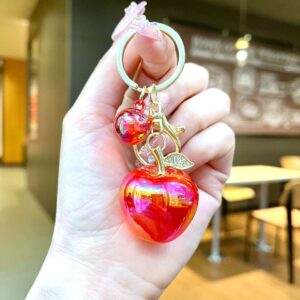 Gold Hardware [Red] Electroplated Apple / Quantity 1 is 1