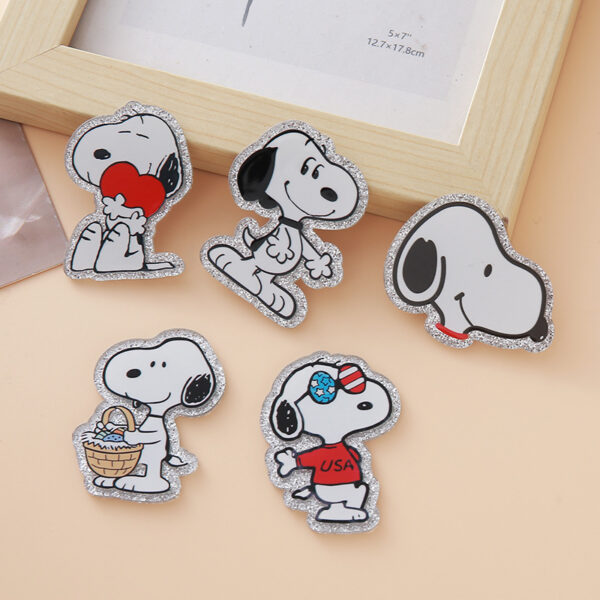 O1CN011XqdQ61M50RYLROEM_2563411382-0-cib Wholesale Glittery Cute Puppy Craft Acrylic Patch OLY Exclusive