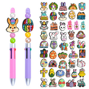 Wholesale Random 100pcs Easter cartoon Focal Beads series