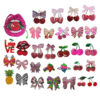Wholesale Sparkling Cherry Beads Mouth Embroidery DIY Patches