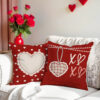 Wholesale Valentine's Day Pillow Cover Red Heart Set Seat Cushion