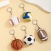 O1CN011duAjY1bFjyjzurV3_2857743436-0-cib Wholesale Sport-style PU padded cotton ball keychain pendant