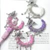 Wholesale Moon tassel butterfly beaded straight hole beads
