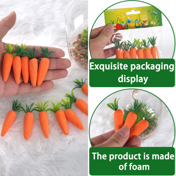 Wholesale 7cm Mini Bubble Carrot Easter Decorations