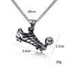 Wholesale sneaker football necklace men's stainless steel necklace