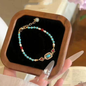 Imitation turquoise bracelet
