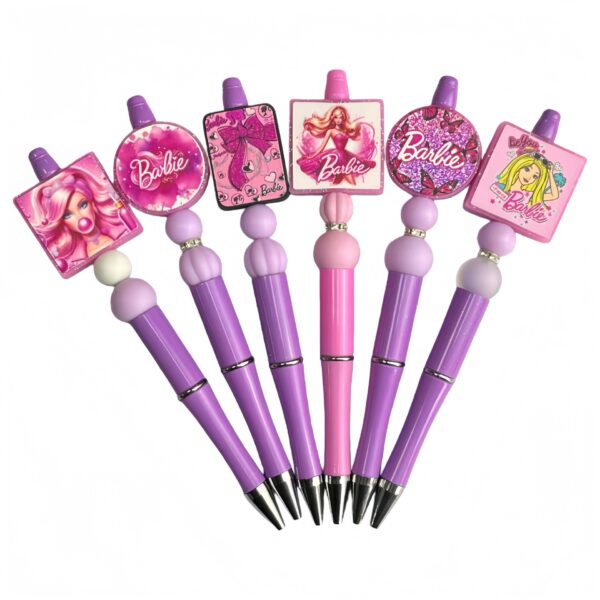 O1CN011hyQmP1XL058BbhvH_2221270072906-0-cib Wholesale Cross-border popular Barbie princess printed 3D silicone beads, creative internet celebrity jewelry, DIY bracelet accessories, color printed beads