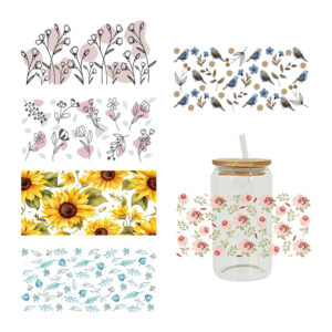 Wholesale UV Transfer Paste Glass Crystal Label Crystal Paste 16OZ UV DTF WRAPS