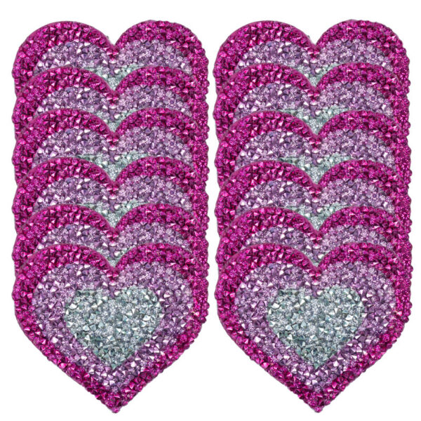 O1CN011jhHp82L65czt7XqH_3283529642-0-cib Wholesale Gradient colored heart-shaped rhinestone embroidery DIY Patches