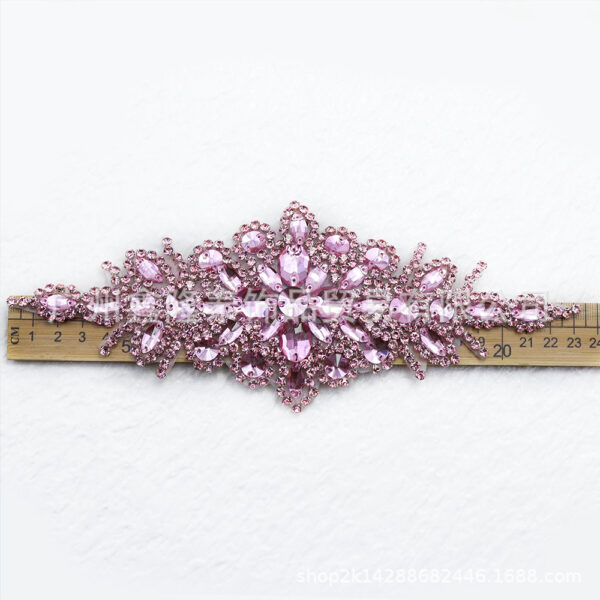 Wholesale Dingzhu rhinestone hot melt adhesive back adhesive flower sticker