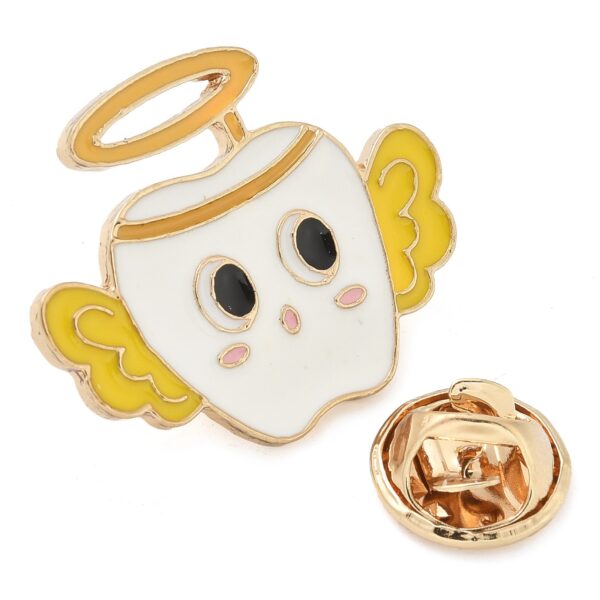 Wholesale Drip oil cartoon wings teeth cute brooch