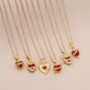 O1CN011lk9Id1Fe5SW0oyLr_2043160511-0-cib Wholesale Red Love Pendant Necklace Light Luxury Stainless Steel Clavicle Chain