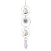 Wholesale silver series crystal wind chimes stars moon sun catcher