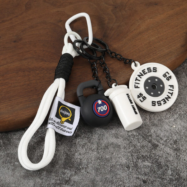 O1CN011mNc3J2KP2kl5bEkw_2213263739548-0-cib Wholesale Creative mini fitness barbell keychain