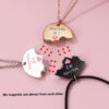 Wholesale children's necklace three-piece set necklace heart-shaped clavicle chain