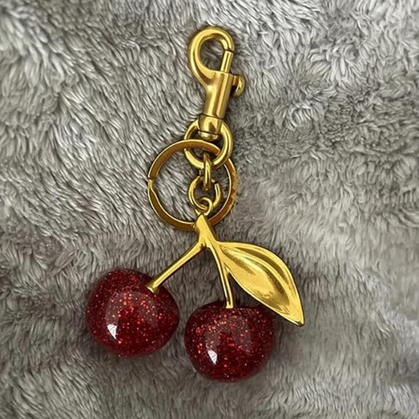 Wholesale Crystal Cherry Keychain Bag Pendant
