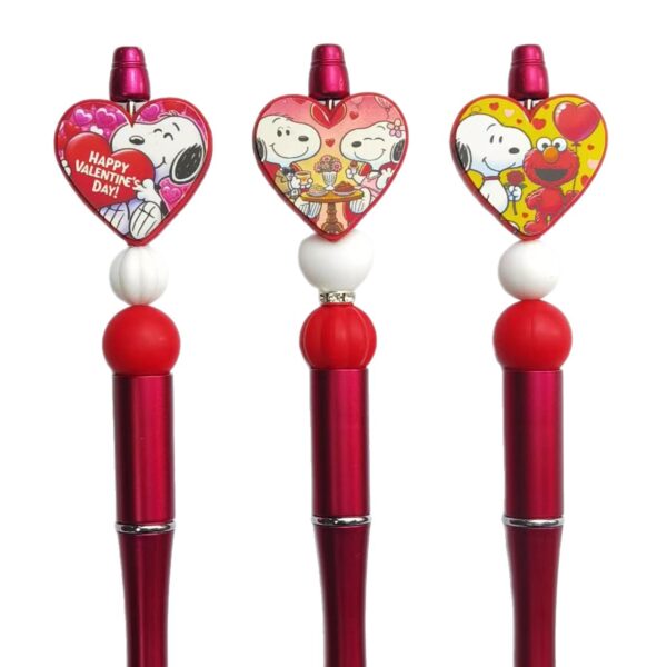 O1CN011qqzae1XL04jgVVWm_2221270072906-0-cib Wholesale Valentine's Day heart-shaped multi pattern printed Focal Beads