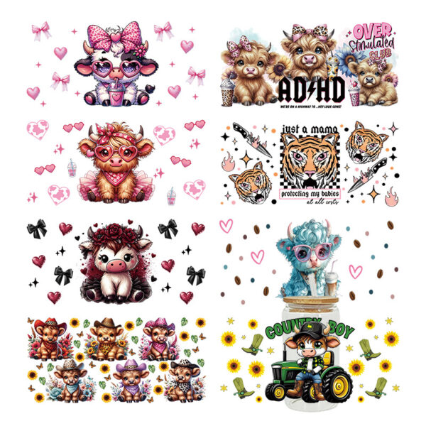 Wholesale UV Transfer Paste Glass Crystal Label Crystal Paste 16OZ UV DTF WRAPS