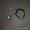 Wholesale Bracelet Luminous Butterfly Heart Magnetic Couple Style Braided