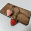 Wholesale Strawberry 3D Resin Cute Phone Lanyard Keychain