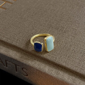 Morandi color oil dripping ring