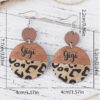 O1CN011st6631ZzQ6DN9ptt_2214986983265-0-cib Wholesale Mother's Day Leopard GIGI MAMA Pendant Wooden Double-sided Earrings