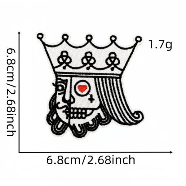 Wholesale Cartoon playing card embroidered patch