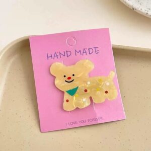 Yellow polka dot puppy