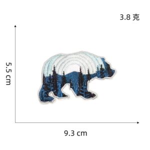 Polar bear cloth sticker 8#