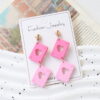 Wholesale Valentine's Day Red Playing Card Gradient Acrylic Earrings