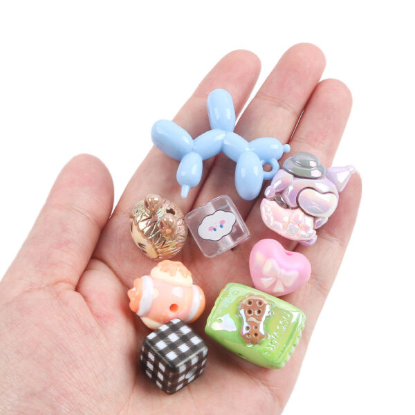 O1CN011xeV9z1JYpOJAgXOO_2220550831041-0-cib Wholesale 5pcs Cartoon Acrylic Cute Colorfulful Straight Hole Beads