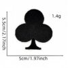 Wholesale Poker Series Embroidery Cloth Stickers Love Heart Decoration DIY Patch