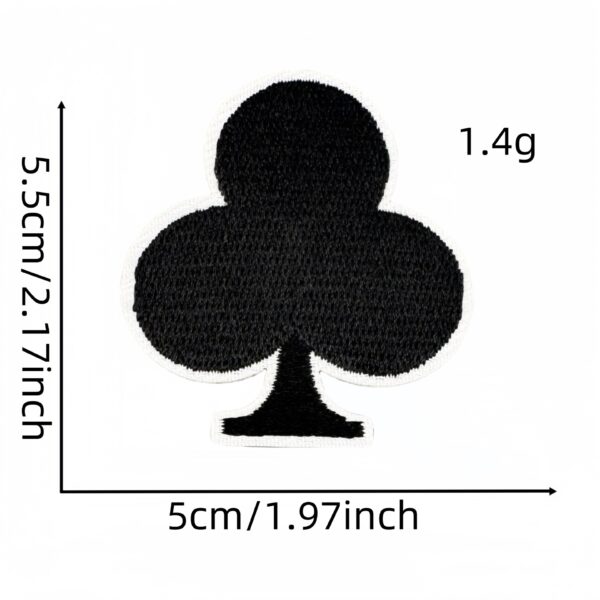 Wholesale Poker Series Embroidery Cloth Stickers Love Heart Decoration DIY Patch