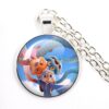 Wholesale Cartoon Cute Animal Time Gem Round Necklace OLY Exclusive