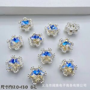 New moonlight white / Snowflake eight holes